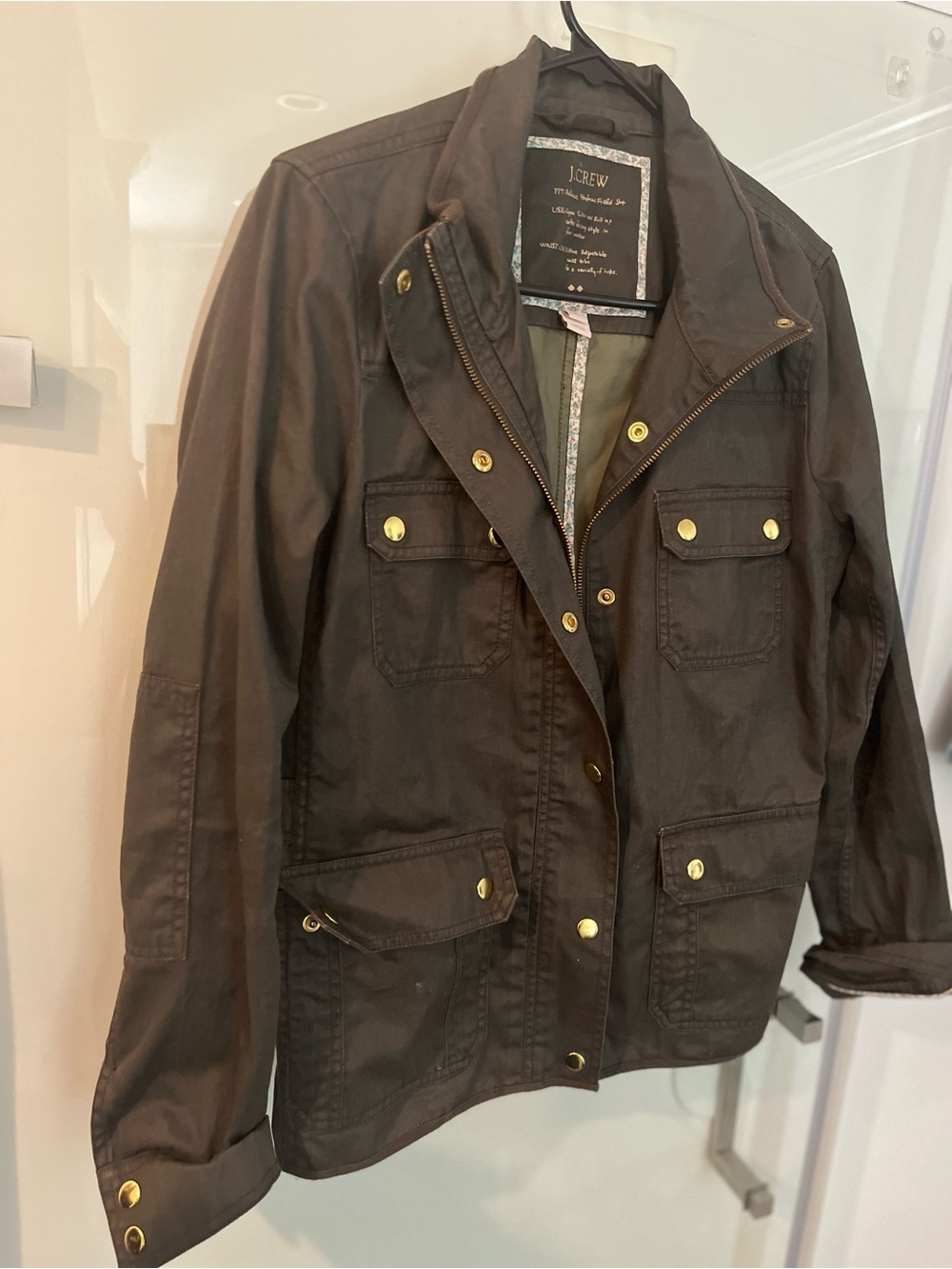 Another CLASSIC J. Crew Dark Olive Utility Field Jacket with Brass Hardware